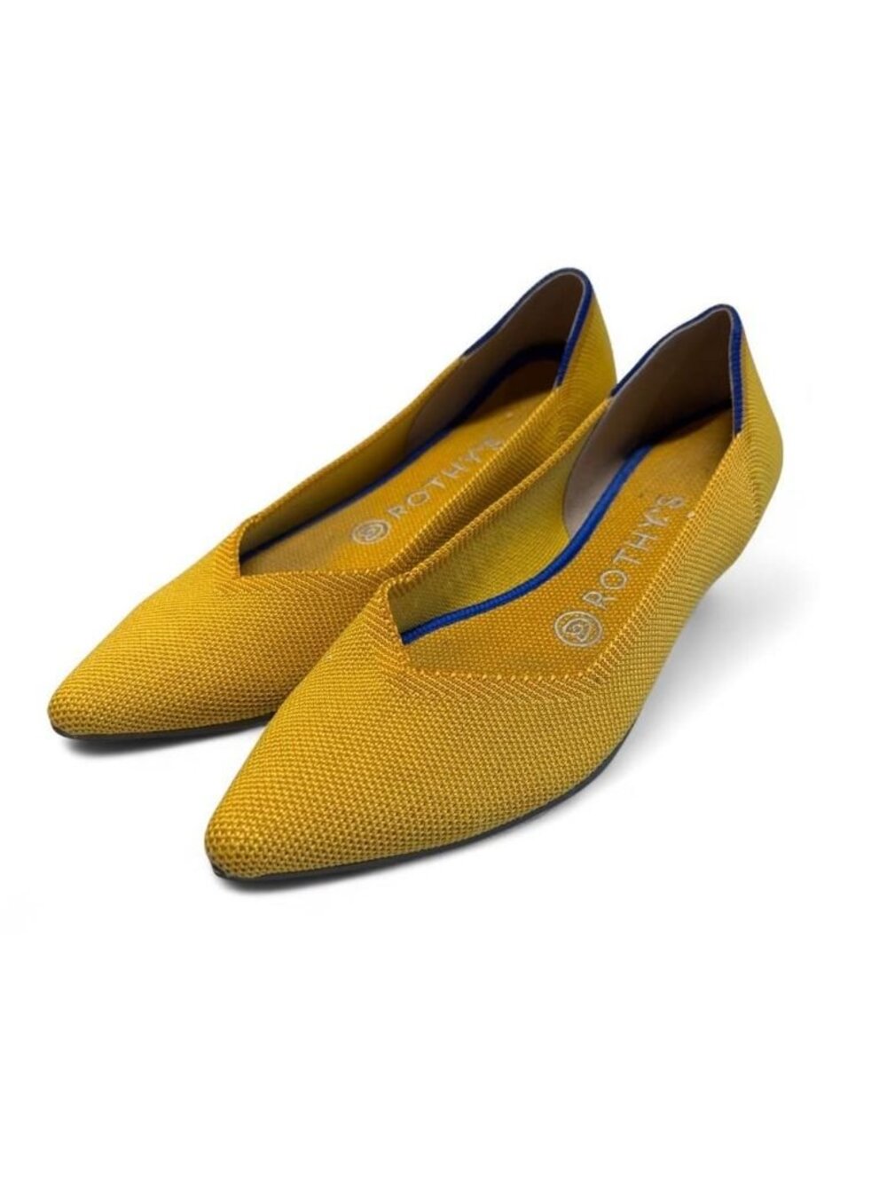NOT FOR SALE Rothy's The Point Marigold Ballet Flats Women's 8 Preppy Summer